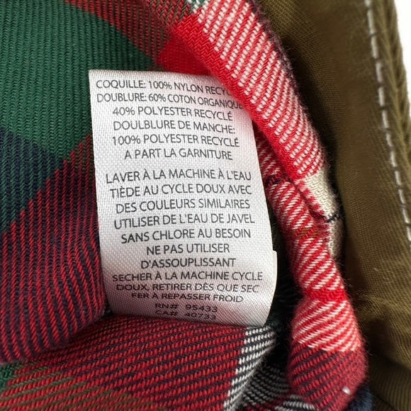 TOAD&CO(NEW!) Women M Forester Pass Parka Jacket Olive Green Plaid Lined Hooded - Picture 12 of 16
